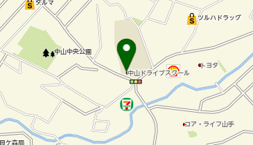 中山ドライブスクールの地図画像