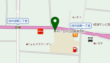 R45・日の出自動車学校の地図画像