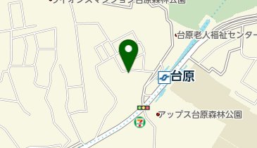 台の原保育園の地図画像