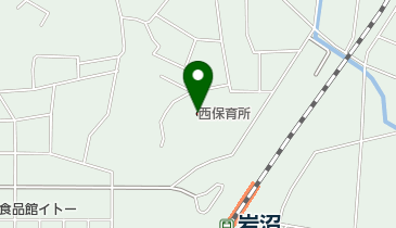 岩沼市立西保育所の地図画像