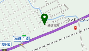 東松島市牛網保育所の地図画像