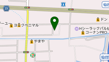 六丁の目こども園の地図画像