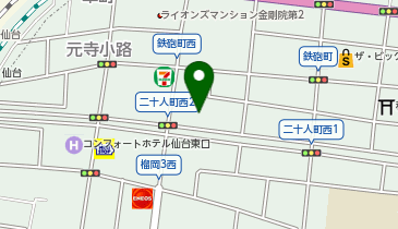 榴岡なないろ保育園の地図画像