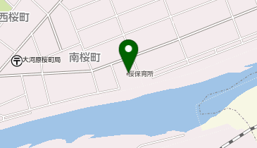 大河原町立桜保育所の地図画像