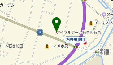 アイフルホーム石巻店石巻展示場の地図画像
