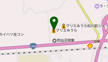クリエみうら松川店の地図画像
