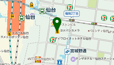 ロピア仙台ヨドバシ店の地図画像