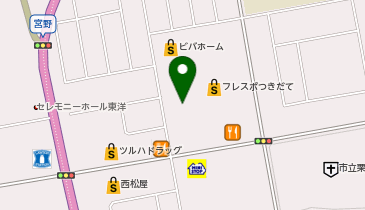 スーパーアークス築館店の地図画像