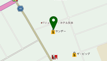 サンデー矢本店の地図画像
