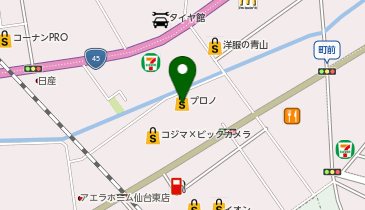 プロノ多賀城店の地図画像