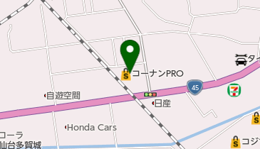 コーナンPRO多賀城八幡店の地図画像