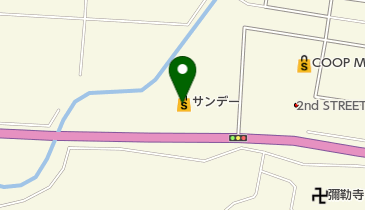 サンデー愛子店の地図画像