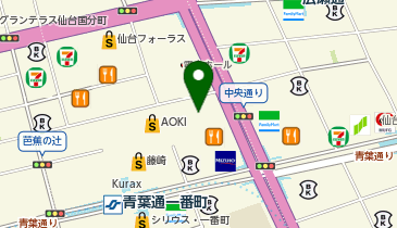 マツモトキヨシ仙台中央通り店の地図画像