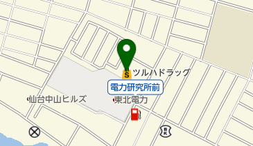 ツルハドラッグ仙台中山店の地図画像