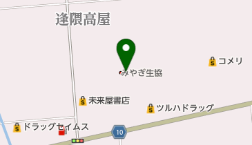 亘理ショッピングセンターの地図画像