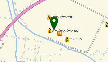 ハニーズ古川店の地図画像