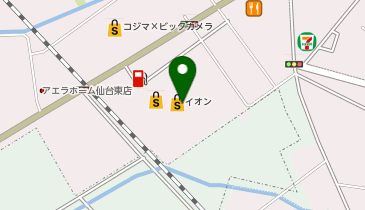 ハニーズ多賀城店の地図画像