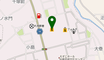 ハニーズ大河原店の地図画像