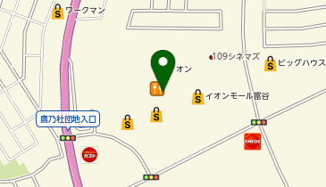 ハニーズ富谷店の地図画像