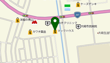 マックハウス古川南店の地図画像