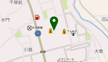 西松屋新シーズンズウォークフォルテ大河原店の地図画像