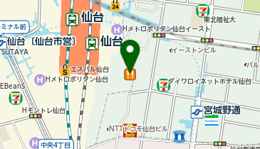 ジーユーヨドバシ仙台店の地図画像