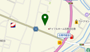 上州屋新石巻店の地図画像