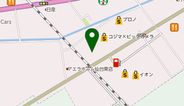 上州屋仙台新港店の地図画像