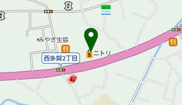 ニトリ仙台西多賀店の地図画像