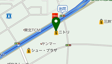 ニトリ仙台港店の地図画像