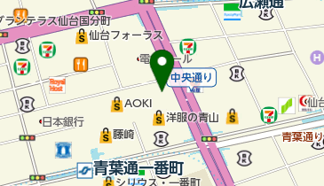 Francfranc仙台店の地図画像
