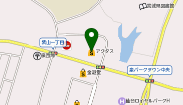 アクタス仙台店の地図画像