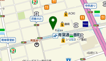 HIDA仙台店の地図画像