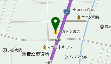 メガトン書店岩沼店の地図画像