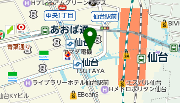 ヴィレッジヴァンガード仙台ロフトの地図画像