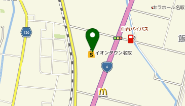 ザ・ビッグ名取店の地図画像