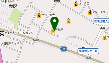 ダイソーヨークタウン市名坂店の地図画像