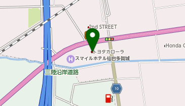 宮城トヨタ自動車カローラ多賀城の地図画像