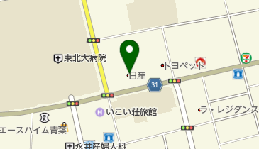 宮城日産木町通店の地図画像