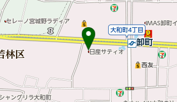 日産サティオ宮城卸町店の地図画像
