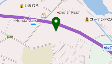 ホンダドリーム仙台泉の地図画像