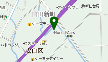 Honda Cars宮城中央太白山田店の地図画像