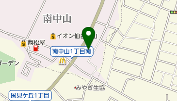 Honda Cars宮城中山店の地図画像
