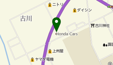 Honda Cars宮城古川バイパス店の地図画像