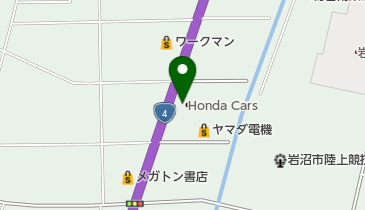 Honda Cars宮城中央岩沼店の地図画像