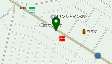 宮城三菱自動車販売佐沼店の地図画像