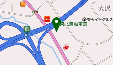 宮城三菱自動車販売泉インター店の地図画像