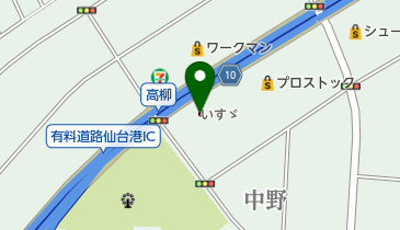 いすゞ自動車東北仙台支店の地図画像