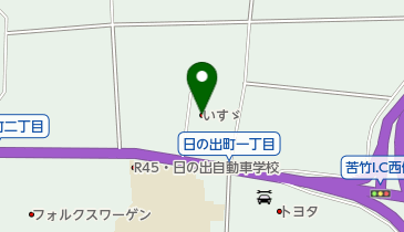 いすゞ自動車東北仙台日の出サービスセンターの地図画像