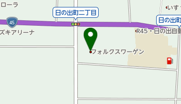 フォルクスワーゲン仙台日の出の地図画像